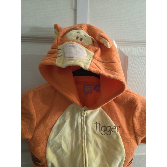 Disney Winnie The Pooh Tigger Baby Halloween Costume One Piece Zip Front 0-3 Mth - Picture 2 of 9